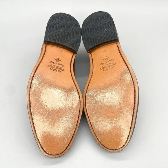 Allen Edmonds Mens 11.5D Lexington Cap Toe Derby Walnut Leather‎ Oxfords Shoes